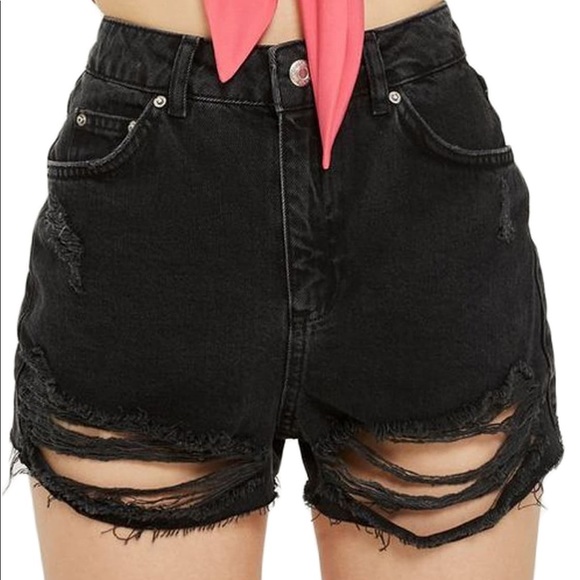 Topshop Pants - Topshop Ripped Denim Shorts